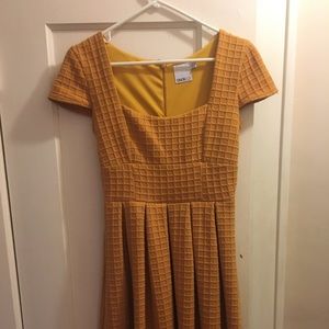 Mustard yellow day dress
